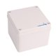 thumbnail image 1 of Caja exiones IP65 a prueba de polvo de plástico ABS Caja exiones universal para proyectos eléctricos 4.92 x4.92 x3.94 pulgadas Yotijar Caja de conexiones a prueba de agua, 1 of 9