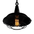 thumbnail image 2 of CWI Lighting Morgan 1 Light Down Farmhouse Metal Mini Pendant in Black, 2 of 5