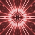 thumbnail image 1 of Ahgly Company Tapis d'Intérieur Lavables en Machine, Carrés Transitionnels Rouges Canneberges, 7' Carré, 1 of 7