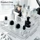 thumbnail image 3 of Organizador de perfumes Rusnugic, paquete de 2 unidades, estante de tres niveles, transparente, 3 of 8