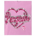 thumbnail image 5 of Girl's Youth New Era  Pink Pittsburgh Penguins Flip Sequin V-Neck T-Shirt, 5 of 6