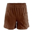 thumbnail image 5 of Uqiangy Beach Casual Hot Short Sweat Shorts For Women Lounge Shorts Women Womens Plus Size Shorts Pajama Shorts Women Womens Shorts For Summer Dressy Beach Shorts For Women Brown M, 5 of 5