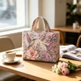 thumbnail image 4 of ZhangC Hummingbird Quilted Tote Bag for Women, 15.8x16.9 Inch Large Capacity Printed Shoulder Handbag, Lightweight Shopping Travel Purse with Inner Pocket, 4 of 6