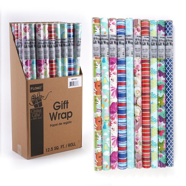 DDI 2341289 12 Sqft. Assorted All Occasion Gift Wrapping Paper Case of