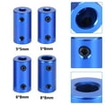 thumbnail image 5 of 2Pc Aluminum Flexible Shaft Coupler Coupling Bore 3D-Printer Part Blue Stepper Motor 2Pcs 5-8Mm, 5 of 8