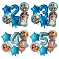 thumbnail image 2 of Globos de princesa Moana, decoración para fiesta de cumpleaños, juego de globos con números de 32 pulgadas, suministros para fiesta de cumpleaños con globos de aluminio de Maui para baby shower de Moa, 2 of 5