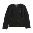thumbnail image 1 of Alfani Chaqueta de moto tejida para mujer, negro, extragrande Alfani Chaqueta de moto, 1 of 2