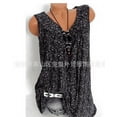 thumbnail image 2 of Womens Summer Loose Sleeveless Vest T Shirt Blouse Boho Lace Tops Plus Size, 2 of 10