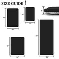 thumbnail image 3 of XIECUVA 1 Inch Memory Foam Bathroom Rugs, Machine Washable Non-Slip Bath Rugs, Super Absorbent Velvet (20"×32", Black), 3 of 11