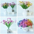 thumbnail image 2 of 10 paquetes de flores artificiales para exteriores, resistentes a los rayos UV, no se decoloran, flores violetas falsas para plantas colgantes de interior y exterior WD.WDQZL Ropa, 2 of 4