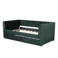 thumbnail image 4 of Twin Daybed With Trundle And Velvet For Stylish Upholstery, 4 of 7