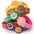 thumbnail image 2 of 24 pulseras de silicona Party Favors KELENO con forma de pata de perro para niños, 2 of 8