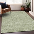 thumbnail image 5 of HomeRoots 672607 5 x 8 ft. Green & Ivory Floral Transitional Washable Machine Made Rectangle Area Rug with UV Protection, 5 of 9