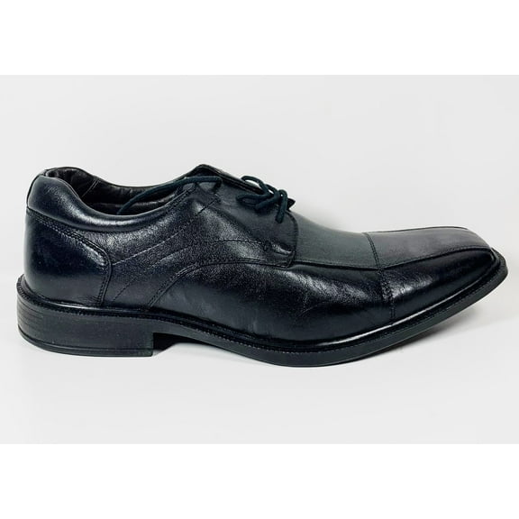 Alfredo Men's Oxford Lace up Leather Shoes Style 22189, Black - Size 46