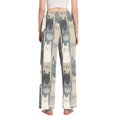 thumbnail image 3 of FORMRS Women's Pajama Pants with Pockets Soft Comfy Loungewear Sleep Bottom, Sizes S-2XL, Blue Cute Cats, 3 of 8