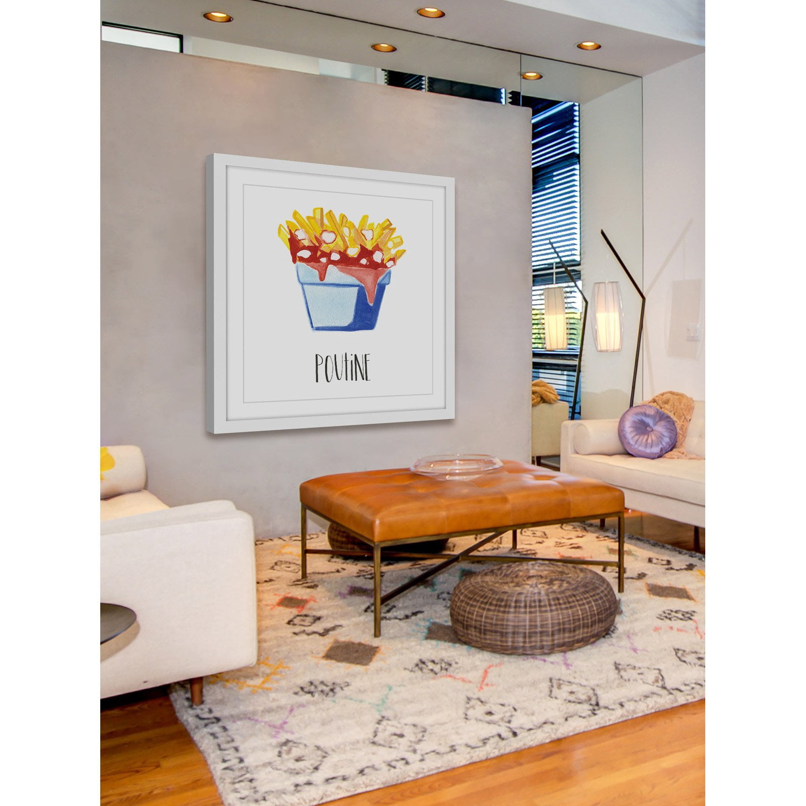Marmont Hill "Poutine" By Molly Rosner Framed Painting Art Print, 32.0" x 1.5"