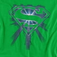 thumbnail image 2 of Superman Glowing Shield Women's T Shirt, Kelly Green, Medium, 2 of 6