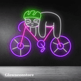 thumbnail image 2 of Glowneon Sloth Cycling Neon Sign, Sloth Cycling Led Light Decoration, 2 of 4