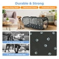 thumbnail image 6 of Dog Crate Cat Kennel,Twin Pop Up Pet Playpen Portable Pet Tent,2-in-1 Dog & Cat Playpen with Pee Pads,Pop Up Cat Puppy Indoor/Outdoor Exercise Fence Kennel Cage Oxford Crate,Suitable for up to 25 LBS, 6 of 12