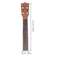thumbnail image 2 of UPOUART Craftsmanship Ukulele Fretboard Okoume Wood for Instrument Repair 1 Set, 2 of 6