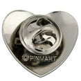 thumbnail image 3 of PinMart's Classic Shiny Silver Heart Valentine's Day Lapel Pin - 25 Pack, 3 of 7