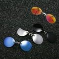 thumbnail image 3 of ZOUBAOQ Lunettes de Nez à Clipser pour Hommes Ultralégères Sans Monture Rétro Rondes à Clipser Lunettes de Soleil Vintage Mini Sans Monture UV400 pour Hommes, 3 of 8