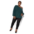 thumbnail image 3 of City Chic Women's Plus Size Shoulder Lust Long Sleeves Relaxed Top, 3 of 5