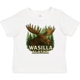 thumbnail image 3 of Inktastic Wasilla Alaska Moose Nature Scene Wilderness Boys or Girls Baby T-Shirt, 3 of 5