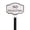 White/Black, variant on 4.5" x 7.15" Petite Montague No Soliciting Statement Plaque Sign with Lawn Stake - Black/Silver
