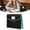 A, variant on Large Capacity Transparent 3D File Bag with Black Border, Dark Cyan, A4 Size