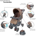 thumbnail image 4 of D´BEBÉ - Carriola Travel System Aventura - Carriola Multincional de Manubrio Reversible - Ideal para Bebés Recién Nacidos y hasta los 4 años - Incluye Portabebé - Color Khaki, 4 of 5