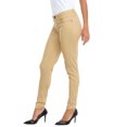thumbnail image 6 of HDE Women's Mid-Rise Stretchy Denim Slim Fit Skinny Jeans Vanilla XL, 6 of 6