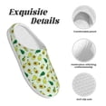 thumbnail image 5 of Yiaed Cartoon Fruit Print Slippers Fuzzy Warm Cozy Slippers Non Slip House Slippers For Indoor Outdoor Slippers House Slippers-35/36, 5 of 7