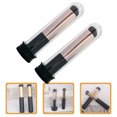 thumbnail image 1 of WRISTBIQUE 2Pcs Black Silicone Lip Balm Applicator Brushes with Round Soft Tips and Portable Case for Makeup Use, 1 of 8