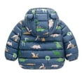 thumbnail image 2 of Eashery Boys Winter Puffer Jacket Baby Outerwear Toddler Baby Boys Winter Jacket Fall Winter Clothes Boys Jacket (Navy,3-4 Years), 2 of 3