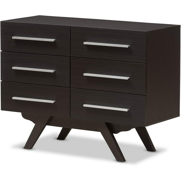 Baxton Studio Colburn Modern and Contemporary 6-Drawer Dark Brown Finish Wood Storage Dresser Baxton Studio Colburn Modern and Contemporary 6-Drawer Dark Brown Finish Wood Storage Dresser