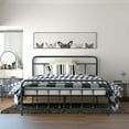thumbnail image 4 of Costway Full Size Metal Bed Frame Mattress Foundation W/ Steel Slats Headboard Black, 4 of 12