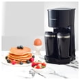 thumbnail image 2 of Elite Gourmet Dual Coffee Maker with Two Stainless Steel Interior Travel Mugs, Black, 2 of 9