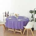 thumbnail image 4 of (6 Pack) Purple Premium Round Heavy-Duty Plastic Table Covers ( Reusable), 4 of 6