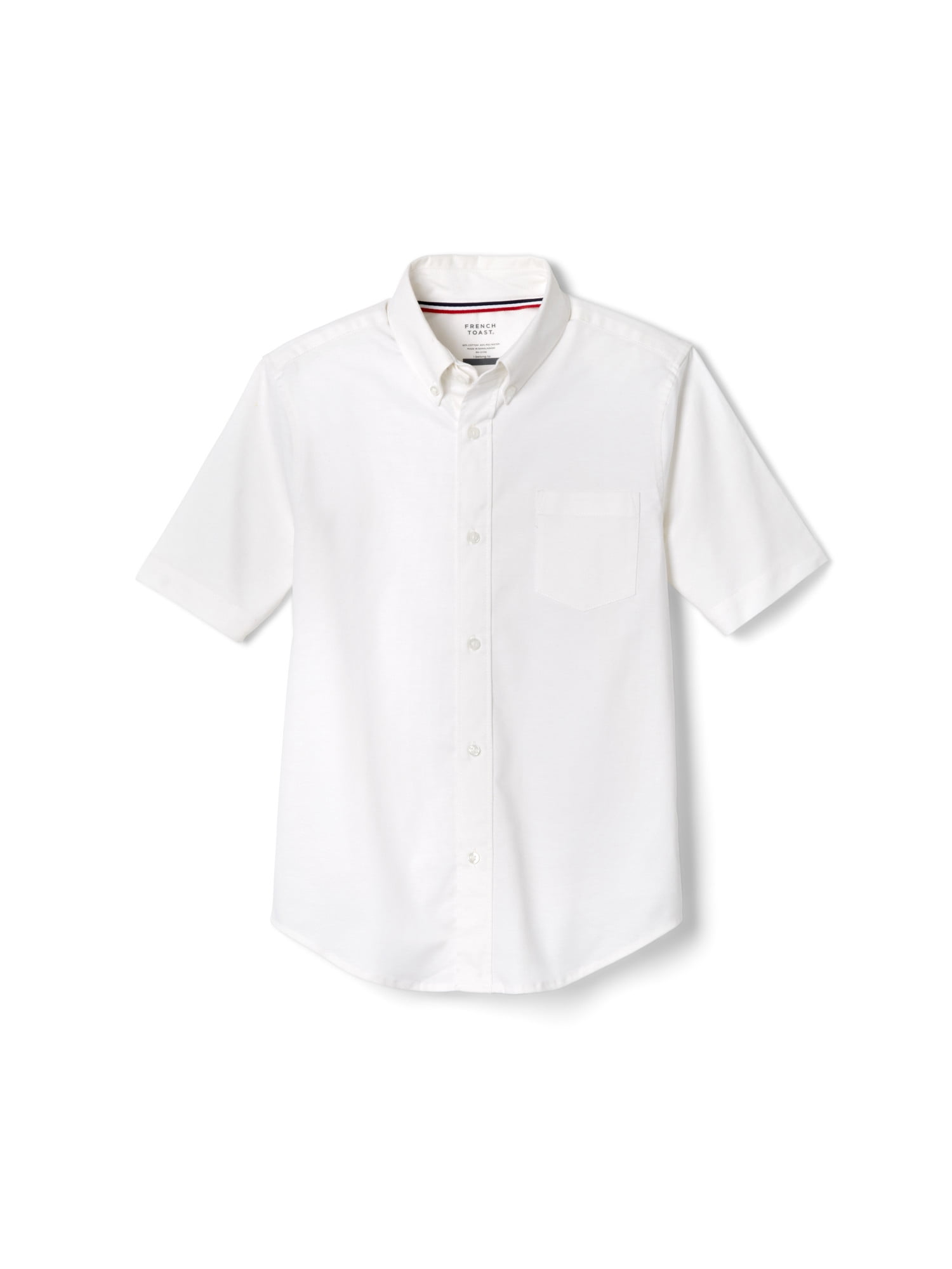 Standard & Husky French Toast Boys Short Sleeve Oxford Shirt
