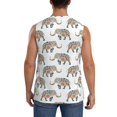 thumbnail image 4 of Fotbe Men's Indian Elephant Print Men's Sleeveless Muscle Tank Tops Casual T-Shirts for Gym Workout Beach-3X-Large, 4 of 8