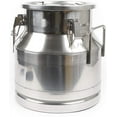 thumbnail image 3 of Fetcoi, Milk Can 20 Liter 5.25 Gallon Heavy Duty Stainless Steel Milk Can Wine Pail Bucket Tote Jug with Sealed Lid, 3 of 9