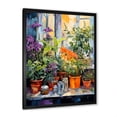 thumbnail image 2 of Designart "Fauvist Pottery Flavors with Herbs IV" Floral Framed Wall Art - Traditional Green Herbs Bedroom Framed Canvas Wall Art, 2 of 6