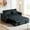 Black01, variant on BSHTI 52.75” Pull-out Sleeper Sofa Bed,Solid Wood Frame,3 Adjustable Rreclining Angles,Two Matching Pillows,Easy Assembly,Velvet Fabric Loveseat,Medium Gray