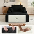 thumbnail image 6 of Daluvenix 51 Inch Chaise Lounge Chair Indoor Oversized Corduroy Upholstered Boneless Sofa Bed Deep Seat Sleeper Couch Reading Chairs Cloud Sofas Couches for Living Room, 6 of 8