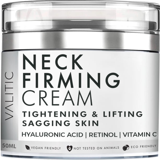 Crema para el cuello VALITIC, tensora y reafirmante, ácido hialurónico y retinol
