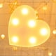 thumbnail image 5 of Inteprter Luz de modelado fiesta romántica corazón encantador iluminación decorativa multiusos DIY lámpara luminosa aniversario dormitorio hogar Kits de decoración para fiestas Inteprter HA070347-00, 5 of 6