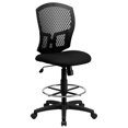thumbnail image 1 of Mid-Back Designer Back Drafting Chair with Fabric Seat, 1 of 5