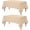 Beige, variant on Rectangle Table Cloth 2 Pack(60x102 Inches, Red), Tablecloth Machine Washable, Polyester Table Cover for Dining, Buffet Parties, Picnics, Events, Weddings and Restaurants
