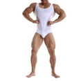 thumbnail image 3 of Hwmodou Men Jumpsuits Men'S Jumpsuit U Sexy Briefs Ice Silk Slim Fit Jumpsuit Men Holiday Vacation Bodysuits For Man, 3 of 3